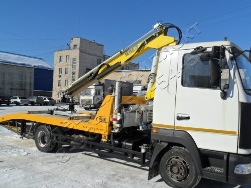 Автоэвакуатор МАЗ-437043 лом. с КМУ